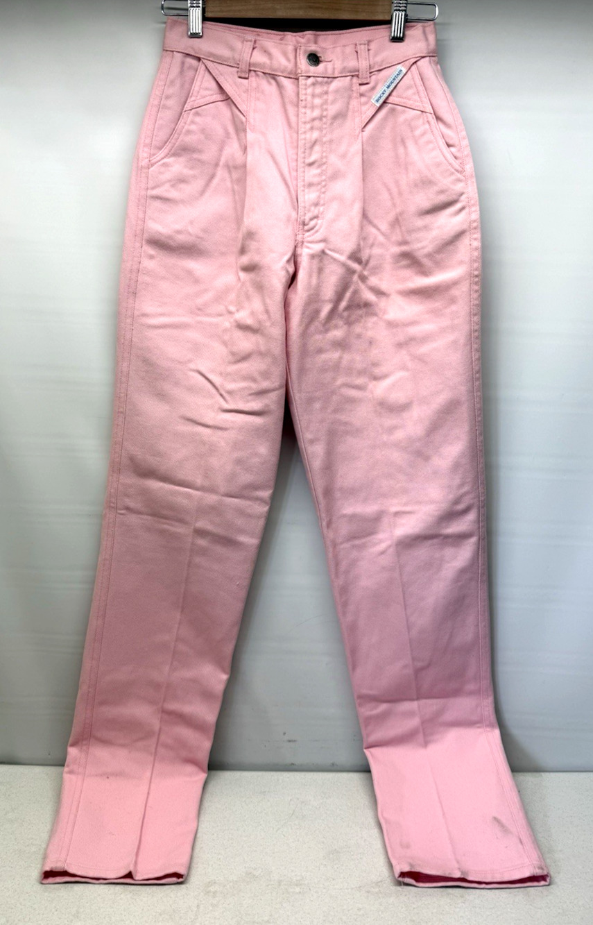 Rocky Mountain Jeans Style 443713 Womens 29/9 Pink Denim High Waist Western -VTG